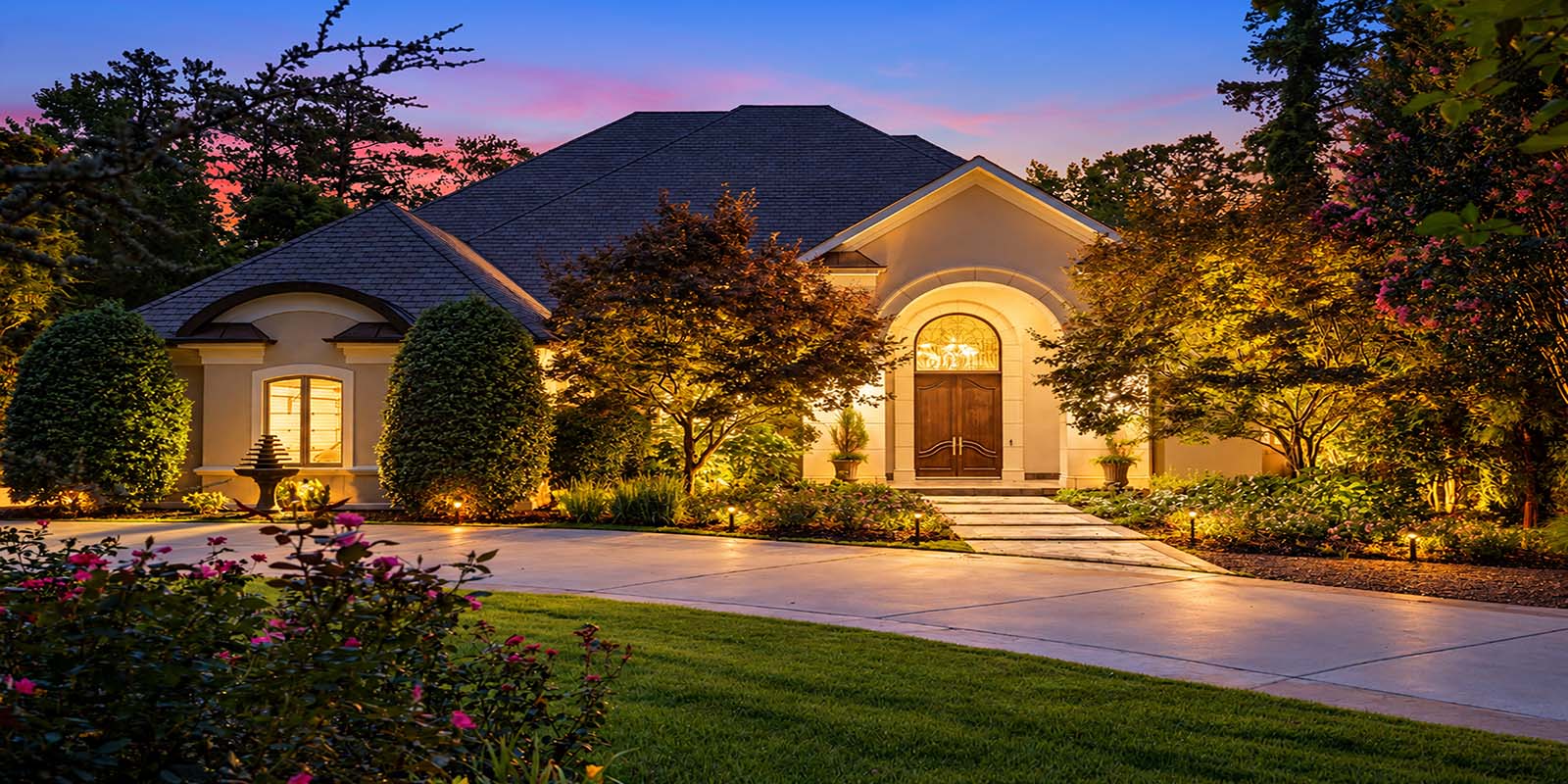 Twilight exterior, after