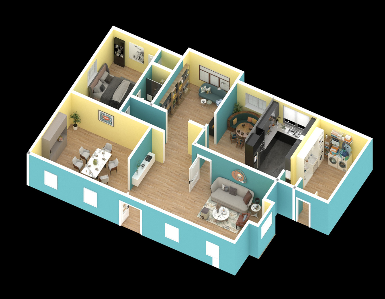 Floor plan editing sample